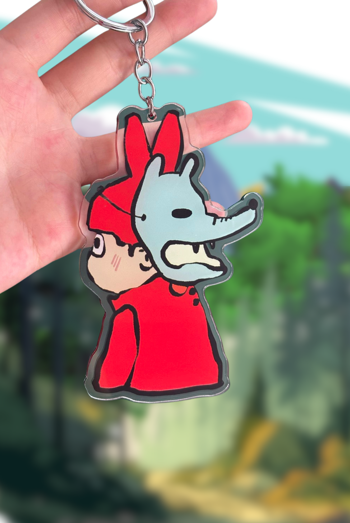 “Both Sides of Aboy” double-sided keychain